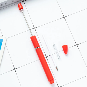 Multiwarna DIY untuk pulpen manik-manik plastik DIY bisnis baru logam silikon lumayan perhiasan pena Promosi pena bola - Product Image 4