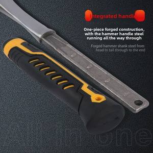 <span class=keywords><strong>Pioche</strong></span> portable en acier pur pour travaux extérieurs avec poignée antidérapante TPR, marteau diamanté de 32 cm pour jardinage, agriculture et bricolage - Product Image 6