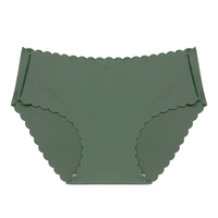 Culotte Invisible sans couture pour femmes, sous-vêtement, Bikini, taille mi-haute, confortable, extensible, collection