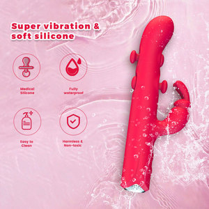 Dreifach-Aktions-Kaninchenvibrator G-Punkt Klitoris-Stimulator Massagegerät Erotikspielzeug für Frauen - Product Image 2
