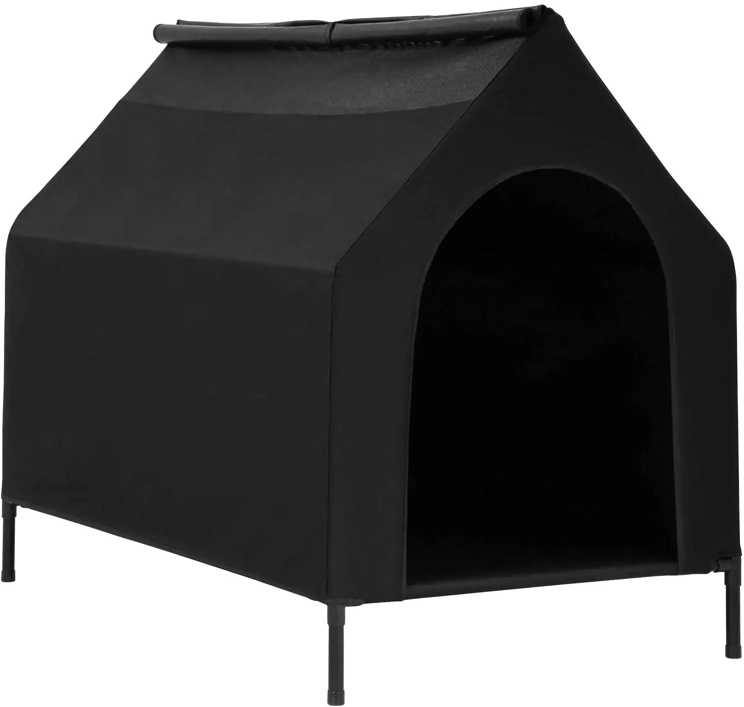 Orijinal Pet yatak taşınabilir köpek evi çadır ile lacivert orta 25 Pet karyolası gölge ve hava barınak yükseltilmiş köpek yatağı