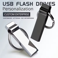 Flash Drive Logo Kustom Harga Terbaik Hadiah USB Flash Drive 4GB 8GB 16GB 32GB 64GB 128GB dengan Kapasitas Berbeda Kotak Kemasan Logam