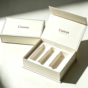 Boîte rigide personnalisée pour soins de la peau avec fermeture magnétique dissimulée et insert en pulpe pressée à l'état humide - Fabricant d'emballages cosmétiques - Product Image 2