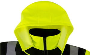 WELTA ENISO20471/ANSI 107 Chaquetas DE SEGURIDAD reflectantes de alta visibilidad cálidas de invierno personalizadas Chaqueta de seguridad para hombres con cinta reflectante de alta calidad - Product Image 3