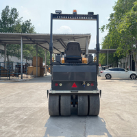 Compacteur routier vibrant à double tambour de 1, 2 et 3,5 tonnes – Mini-rouleau compresseur d'asphalte et de sol tandem – Prix compétitif