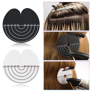 GlamorDove Custom Logo Printing Hair Extension Tools Heat Shield Guards with Scale Clear <strong>Keratin</strong> Fusion <strong>Glue</strong> <strong>Protector</strong> - Product Image 2