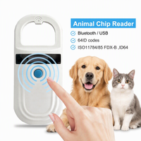 Lecteur RFID portable pour animaux ISO 11784 11785 134 2kHz, suivi du bétail, scanner d'identification par puce d'oreille FDXB pour bovins et chiens