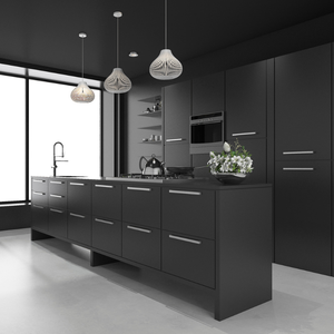 2025 Modern Classic <b>Wood</b> Kitchen Storage <b>Set</b> Eco-Friendly Foldable Cabinets Easy <b>Clean</b> Acrylic Surface for Living Room Gym Villa - Product Image 3