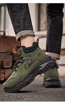 Chaussures montantes pour hommes, nouveau style, rétro britannique, style workwear, à semelle épaisse, pour la marche pieds nus, tendance automne, polyvalentes, OEM ODM