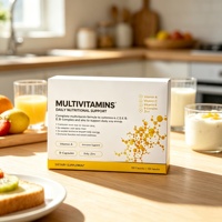 Suplemen Tablet Multivitamin OEM untuk Dewasa, Vitamin & Mineral Harian, Kapsul untuk Energi & Kesehatan Imunitas