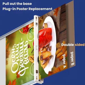 Brightness Adjustable Desktop Advertising <b>Light</b> Box Display A4 Size Tabletop <b>LED</b> Sign Holder for Restaurants <b>Bars</b> - Product Image 4