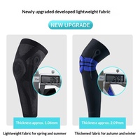 Genouillères de sport fines personnalisables avec manchon de compression en silicone, support rotulien antidérapant, respirantes et très élastiques pour tous les sports