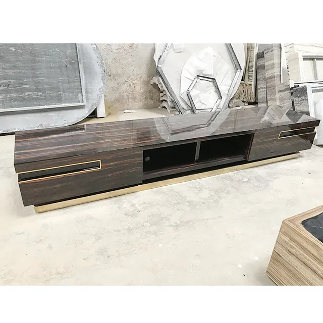 Mueble de madera para sala de estar, mueble moderno para TV