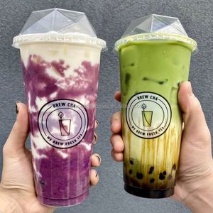 Gobelet en plastique transparent PP PET PLA biodégradable compostable écologique de 12 oz, 16 oz, 20 oz - Product Image 1