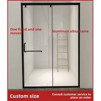Venta Directa de Fábrica, Baños Prefabricados Modernos, Mamparas de Vidrio Personalizadas, Marco de Acero Inoxidable para Separación de Zonas Húmedas/Secas, Ducha