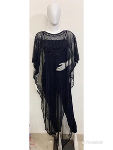 2025 moda de lujo para mujer silueta recta noche cóctel fiesta rebordear bordado a mano Poncho encogimiento de hombros vestido cubierta superior - Product Image 2