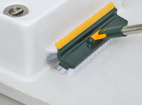 Balai en V 5-en-1 pour le nettoyage des sols, des murs et des carreaux, brosse de nettoyage saine avec long manche en plastique et poils en nylon, portable, vente en gros