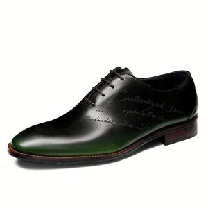 Zapatos Oxford de Lujo de Primera Calidad, Diseño Británico, Impermeables, con Punta Abierta, Formales de Negocios, Casuales para Hombre, Otoño - Product Image 1