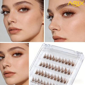 ชุดต่อขนตา A-RIX สีน้ำตาล วัสดุ PBT กันน้ำ ใช้ซ้ำได้ คุณภาพระดับมืออาชีพ 30 ช่อ พร้อมแผนผังการปรับความยาว - Product Image 6