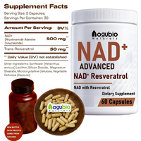 Complément NAD+ en gros, marque privée OEM, avec trans-resvératrol et PQQ, gommes NAD+ saveur baies
