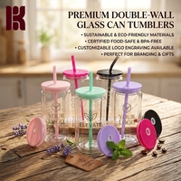Lot de 50 gobelets isothermes double paroi en plastique de 16 oz, sans BPA, écologiques, à boire directement, avec isolation thermique, pour les États-Unis (RTS)