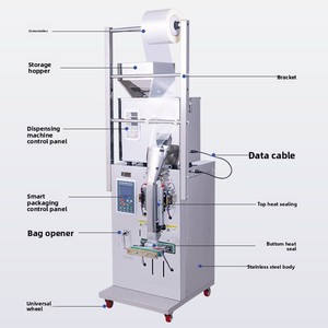 Fully Automatic Back-Seal Packaging Machine Weighing Quantitative Filling Sealing Powder Granules 220V Bags - Product Image 3