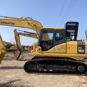 16 tonnes PC160 KOMATSU ont utilisé l'excavatrice avec les machines d'occasion originales de pompe à moteur Pc160-7 le Pc160LC-8 en vente bon marché - Product Image 4