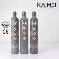 Cilindro de Gas de Monóxido de Carbono CO de Ultra Alta Pureza 99.999% 5N, 44L 47L 150Bar, Recarga de Gas Industrial con Válvula CGA350