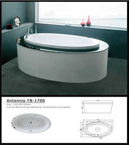 Cuscino del sesso di forma ovale di alto livello vasche da bagno <span class=keywords><strong>e</strong></span> idromassaggio freestand vasca da bagno portatile tinas con rubinetto - Product Image 2