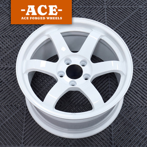 Rines Forjados Blancos Brillantes 5x114.3 5x112 TE37 para Volk Racing Rays Audi A3 A4 A5 A6 A7 A8 Q3 Q5 S6 <span class=keywords><strong>S7</strong></span> VW CC Golf GTI - Product Image 2