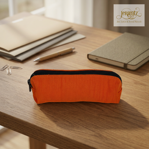 Estuche Ecológico para Lápices de Lino con Cierre de Cremallera, Impresión Digital, Tamaño Personalizable - Regalo para la Escuela y la Oficina, Hecho en Bangladesh - Product Image 5