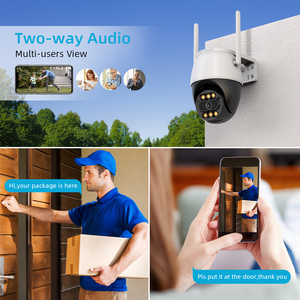 Icsee không dây HD 2MP 4MP đầy đủ màu sắc tầm nhìn ban đêm icsee Robot ngoài trời ip WIFI CCTV PTZ camera an ninh - Product Image 4