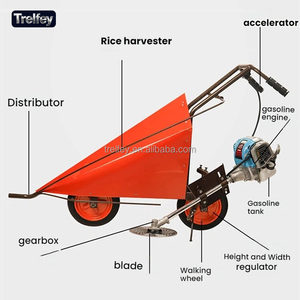 Maquinaria Agrícola, Cosechadora <span class=keywords><strong>de</strong></span> Gasolina <span class=keywords><strong>de</strong></span> 1.25KW para Cosechar Trigo, Maíz y Soja en Campos Pequeños - Product Image 4