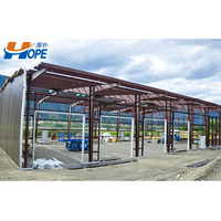 Officina di parcheggio per auto in acciaio prefabbricata per garage e deposito per motocicli, deposito per bici all'aperto