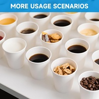 RACETOP 8oz 12oz Tasses à café jetables à paroi unique 1000 Pack Tasses chaudes pour bureau, fête et usage domestique