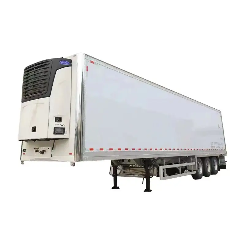 Benhong 3 assi refeer semirimorchio capacità di carico 40/50 tonnellate per il trasporto di cibo furgoni freddo freezer box rimorchio refrigerato