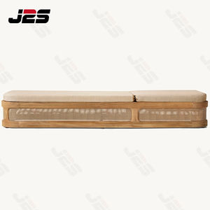 Chaise longue <span class=keywords><strong>de</strong></span> luxe moderne ergonomique à cadre incurvé pour l'extérieur, en teck, avec dossier réglable, coussin imperméable, garantie 5-8 ans - Product Image 4