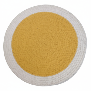 Modern Eco-Friendly Braided Cotton Solid Customizable <b>Machine</b> Made Divtik Decor Placemats for Home Hotel Use Spot/Dry Clean - Product Image 2