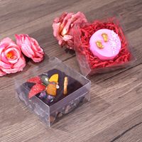 Boîtes cadeaux rectangulaires transparentes Kailiou, taille personnalisable, boîtes à dessert transparentes pour fraises enrobées de chocolat