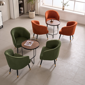 Style nordique moderne Simple lumière luxe haut de gamme chaise de <span class=keywords><strong>salle</strong></span> <span class=keywords><strong>à</strong></span> <span class=keywords><strong>manger</strong></span> dossier en tissu pour la maison salon hôtel <span class=keywords><strong>but</strong></span> de négociation - Product Image 2