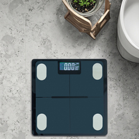 Báscula de peso corporal con sensor electrónico inteligente al por mayor para uso en baño, báscula doméstica de 180kg con recomendación de peso
