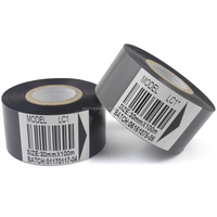 Offre Spéciale 25mm 30mm 35mm rouleau de ruban d'encre thermique en plastique noir à engrenage manuel pour la date d'expiration et le numéro de lot ensemble de 10 pièces