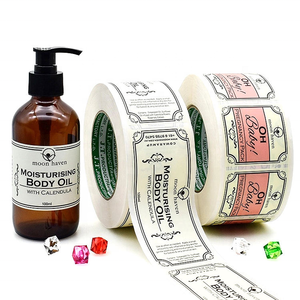 Etichette Personalizzate per Prodotti FMCG, Etichette in Rotolo per Bottiglie di Lozione Corpo, Etichette Adesive per Confezioni di Cosmetici, Olio per <span class=keywords><strong>Capelli</strong></span>, Shampoo con Logo - Product Image 1