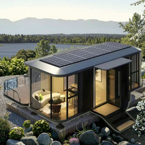 Maison roulotte moderne verte et verte pour villa, appartement, conteneur en acier préfabriqué, étanche, vente en gros disponible - Product Image 4