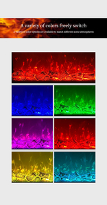 Cheminée électrique encastrée pour l'intérieur, cheminée murale décorative pour la maison avec une <span class=keywords><strong>flamme</strong></span> <span class=keywords><strong>LED</strong></span> réaliste pour la décoration du salon - Product Image 5