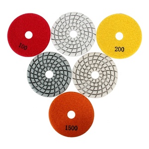 TRUE SHINE新更新4インチ100mm白樹脂パッドコンクリート床研磨パッド - Product Image 2