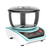 Batteur sur socle électrique 5L avec bol en acier inoxydable, 6+0 vitesses, design à levage de bol pour usage domestique
