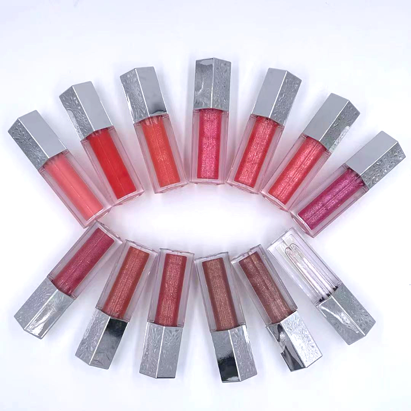 Hot sale custom plumping matte glitter vegan shiny liquid lip gloss vendor no label