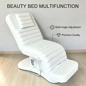 <b>Electric</b> Modern Beauty Bed with Adjustable Massage <b>Table</b> Salon Spa Facial Therapy Living Room Bathroom Use Three Motors - Product Image 1