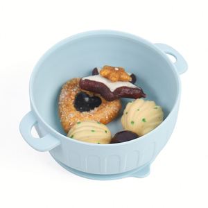 Es-Pro Best-selling Silicone Baby Feeding Utensils Soft Silicone BPA-free Ear-shaped Silicone Feeding Bowl with Strong Suction - Product Image 3